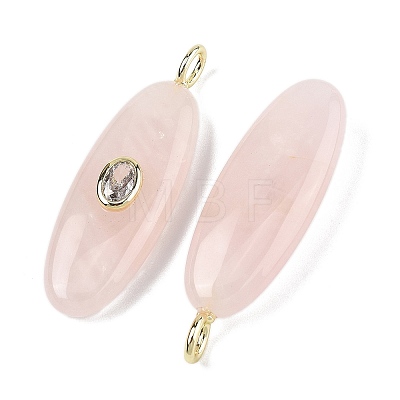 Natural Rose Quartz Pendants G-D357-02E-1