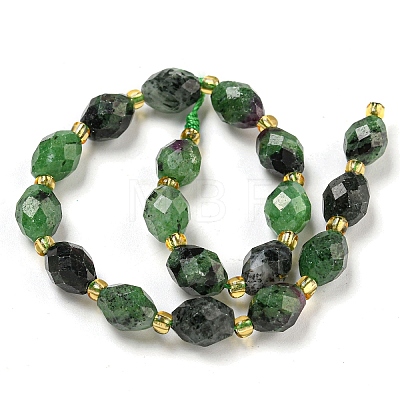 Natural Ruby in Zoisite Beads Strands G-N342-50-1