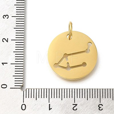 Ion Plating(IP) 304 Stainless Steel Pendants STAS-M074-02C-G-1