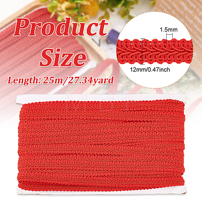 Polyester Centipede Lace Ribbons SRIB-WH0011-066A-1