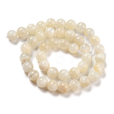 Natural White Moonstone Beads Strands LS-G-F306-05AB-10mm-01-1