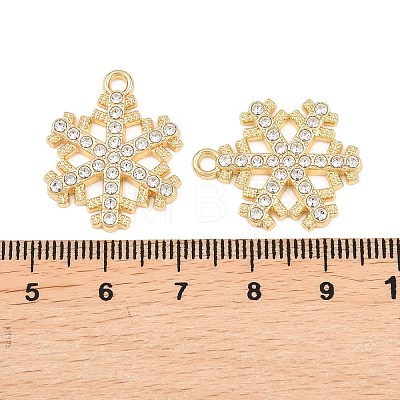 Christmas Alloy Rhinestone Pendants FIND-B059-06G-05-1