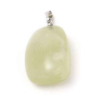 Natural New Jade Pendants G-K302-B08-1