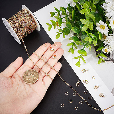 DIY Chain Bracelet Necklace Making Kit DIY-BBC0001-22-1