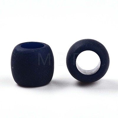 Frosted Opaque Acrylic Beads SACR-T017-08A-1