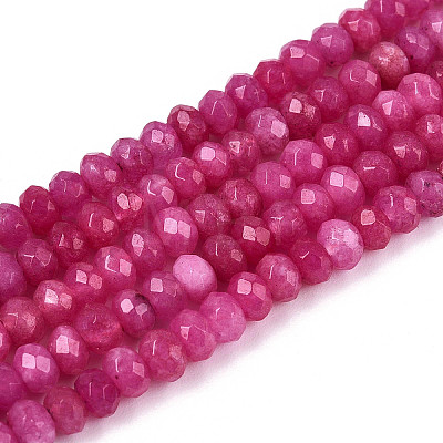 Natural White Jade Bead Strands X-G-R343-2x4-08-1