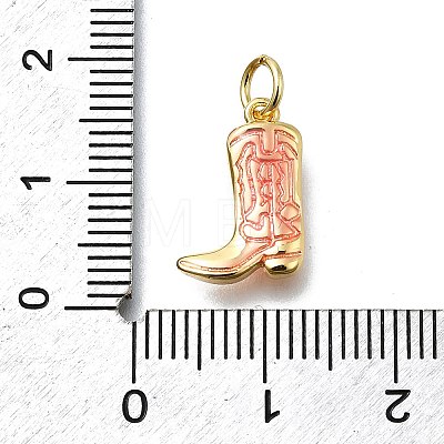 Brass Enamel Pendants KK-K400-50G-02A-1