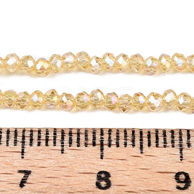 Electroplate Glass Beads Strands EGLA-A044-T1mm-B03-1