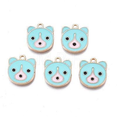 Alloy Enamel Pendants ENAM-N054-75B-1