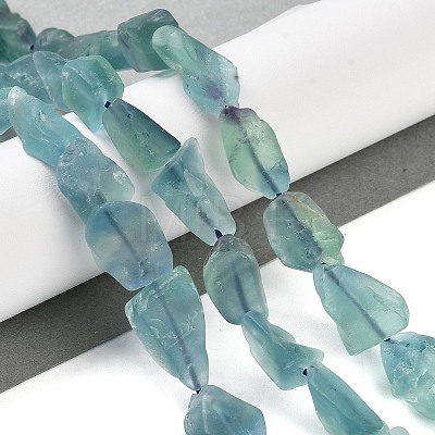 Raw Rough Natural Fluorite Beads Strands G-G116-B03-01-1