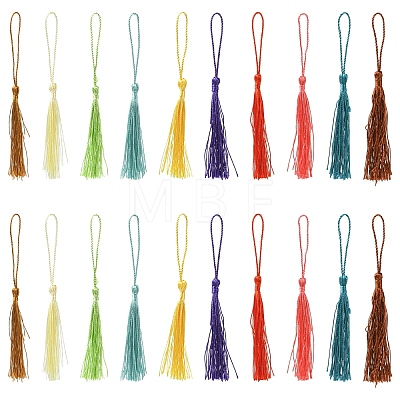 80Pcs Polyester Tassel Decorations DIY-YW0016-25A-1