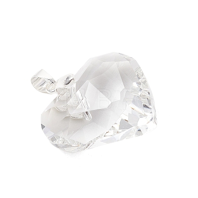 Transparent Glass Pendants PALLOY-JF05262-01-1