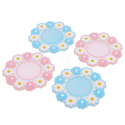 Crafans 12Pcs 2 Color Silicone Hot Pads AJEW-CF0001-18-1