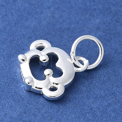 925 Sterling Silver Chinese Zodiac Outline Charms STER-P066-02S-09-1