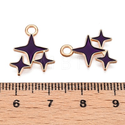 Alloy Enamel Pendants ENAM-T020-38F-RS-1