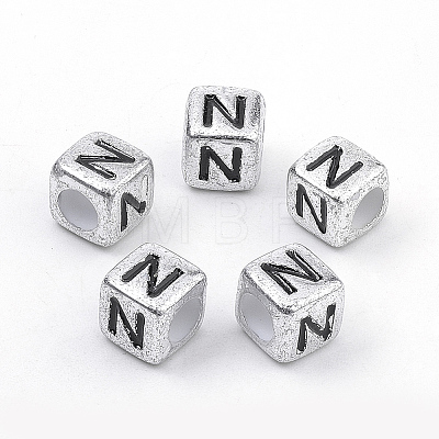Plated Acrylic Beads X-PB43C9308-N-1