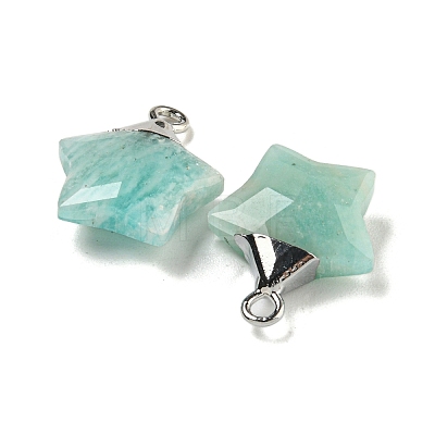 Natural Amazonite Pendants G-P540-01P-03-1