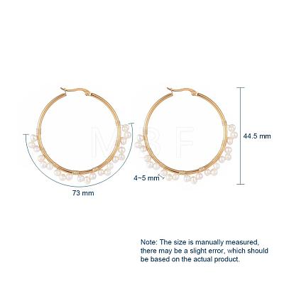 304 Stainless Steel Hoop Earrings EJEW-JE03752-1