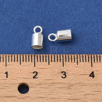 925 Sterling Silver Cord Ends STER-F032-09S-3.5mm-1