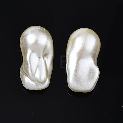 ABS Plastic Imitation Pearl Beads KY-T023-032-1