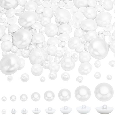 288Pcs 8 Style 1-Hole Plastics Shank Button DIY-PH0017-77-1
