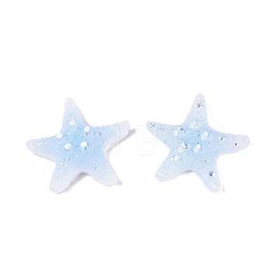 Transpant Resin & Paillette Decoden Cabochons CRES-Q222-01F-1
