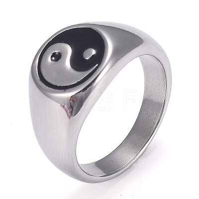 304 Stainless Steel Finger Rings STAS-H101-01P-7-1