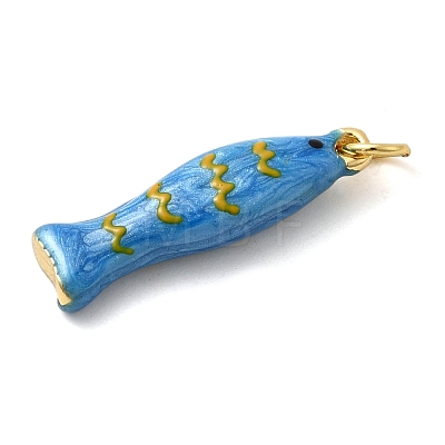 Brass Enamel Pendants LS-KK-H092-08G-03-1