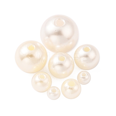 5 Sizes Imitated Pearl Acrylic Beads OACR-YW0001-28-1