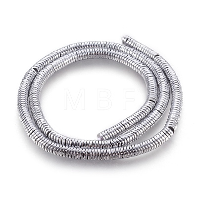 Electroplated Non-magnetic Synthetic Hematite Bead Strand G-E498-01F-1