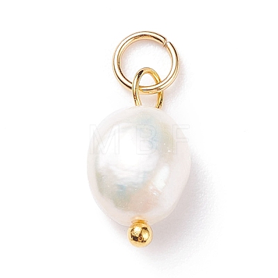 10Pcs Natural Cultured Freshwater Pearl Pendants PALLOY-YW00178-01-1