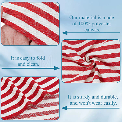1Pc Stripe Polyester Chair Replacement Fabric AJEW-GF0014-50A-1