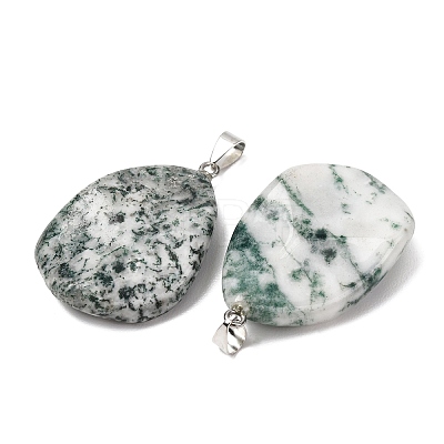 Natural Tree Agate Pendants GG-K002-05J-1
