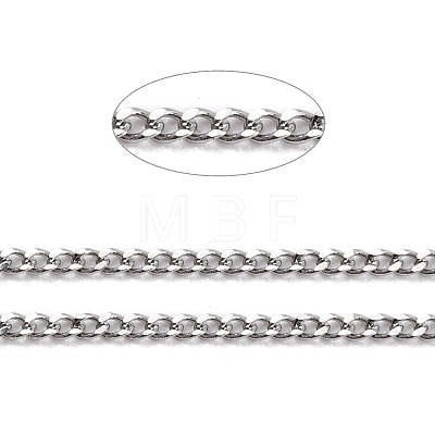 304 Stainless Steel Curb Chains CHS-D033-02P-01-1