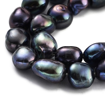 Dyed Natural Cultured Freshwater Pearl Beads Strands PEAR-P062-30D-1