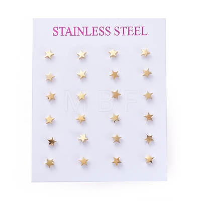 304 Stainless Steel Stud Earrings EJEW-H368-34B-G-1