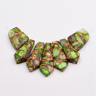 Assembled Bronzite and Imperial Jasper Beads Strands G-P297-L01-1