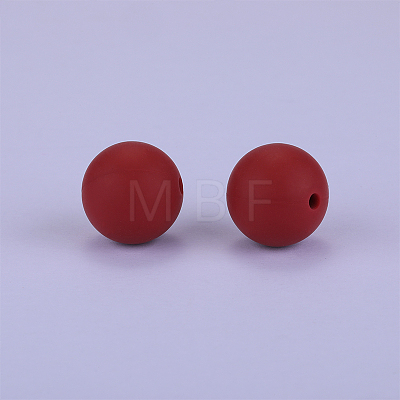 Round Silicone Focal Beads SI-JX0046A-80-1