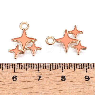 Alloy Enamel Pendants ENAM-T020-38B-RS-1