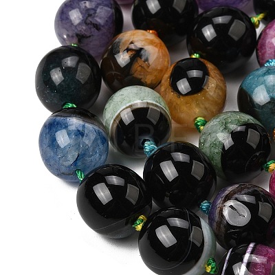 Natural Agate Beads Strands G-F820-A01-01-1