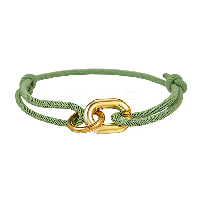 CCB Plastic Oval & Ring Link Bracelets WG5024D-02-1