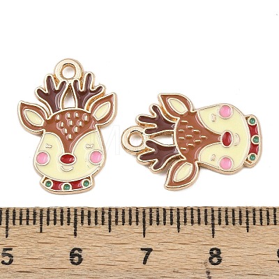 Christmas Alloy Enamel Pendants FIND-I067-02KCG-01-1