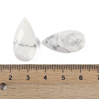 Natural Howlite Pendants G-C140-05C-1