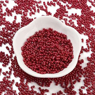 Baking Paint Glass Seed Beads SEED-A033-04Q-1