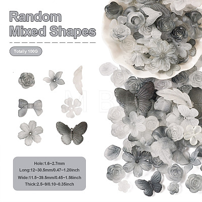 100G Transparent Acrylic Beads OACR-TA0002-92C-1