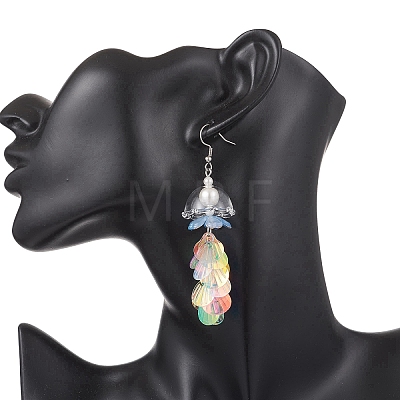 316 Surgical Stainless Steel Jellyfish Dangle Earrings EJEW-TA00767-1