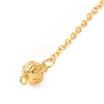 Brass Cable Chain Coil Dowsing Pendulums HJEW-D004-01G-1