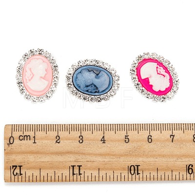 Resin Cameo Cabochons RB-N050-07-18S-1