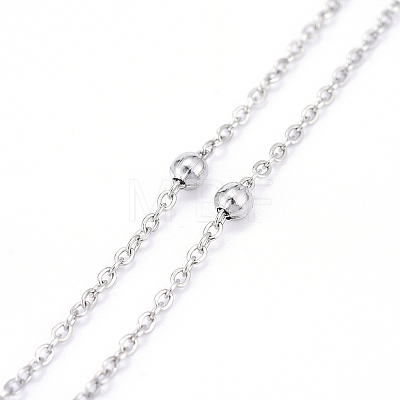 3Pcs 304 Stainless Steel Satellite Chains Eyeglasses Chains AJEW-DJ0003-46-1
