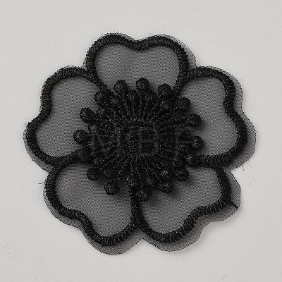 Organza Embroidery Sew on Appliques PATC-WH0008-61A-1